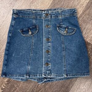 Trendy Denim Skort Light Blue Women's Small SKIRT/SKORT